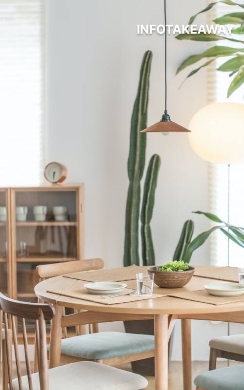 Room with table and plants