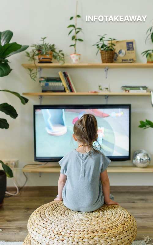 Child watching TV